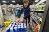 Collin Jolicoeur-Mackenzie, a customer service clerk at the Madison Square Liquor Mart, is on his second three month work experience rotation. (Mike Deal / Free Press)